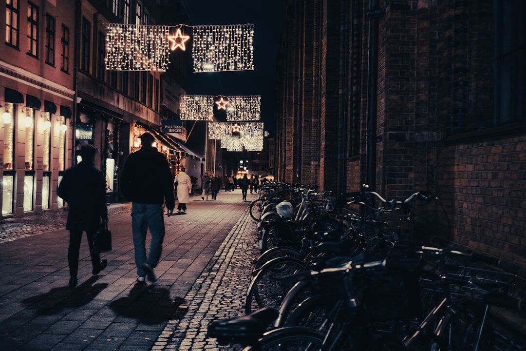 Documentary photographer taking pictures in a Danish street